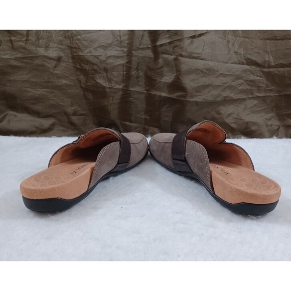 Vionic Rest Maude Mules Slip On Slides Shoes Cofffee Brown Suede Women US 6 EUC - Picture 5 of 9